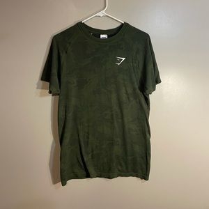 Green Camo Gymshark workout shirt